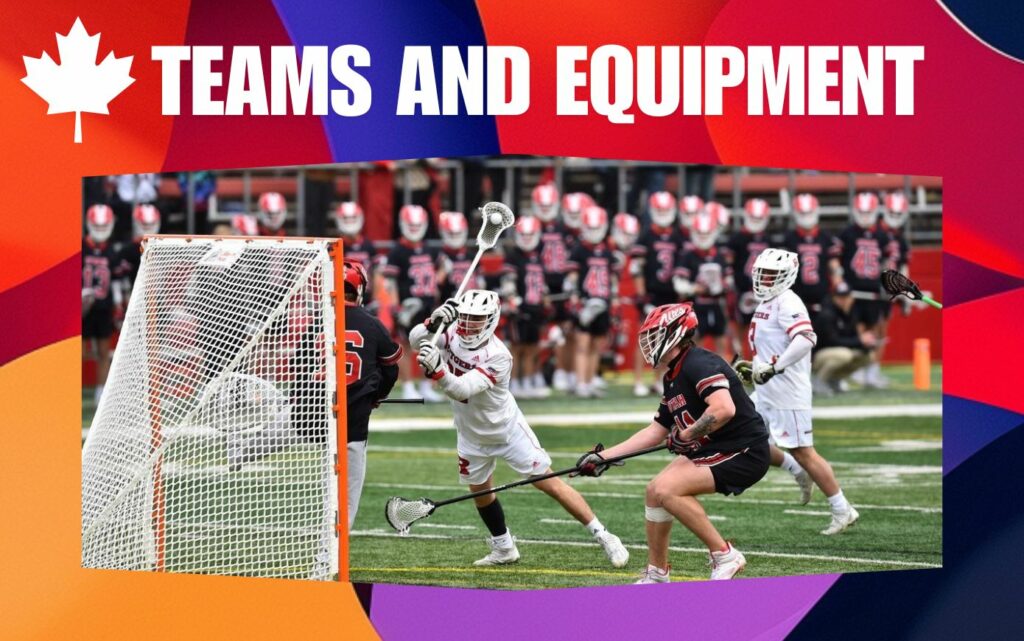 Teams and Equipment of lacrosse game in Canada